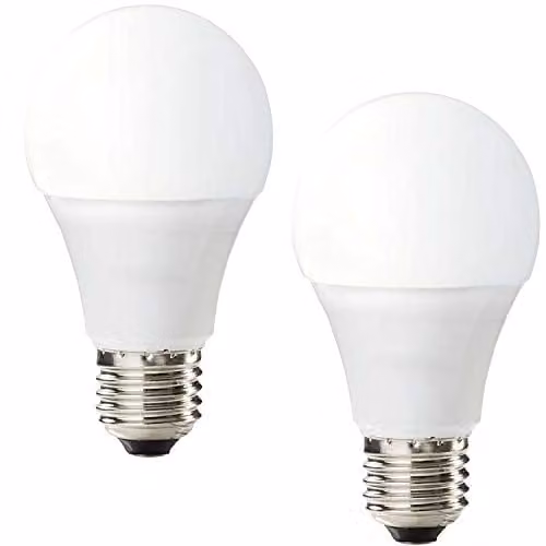 Loops 2x WiFi Smart LED Light Bulbs, 9W E27, Dimmable White Colour Change Lamps with Timer and Voice Control