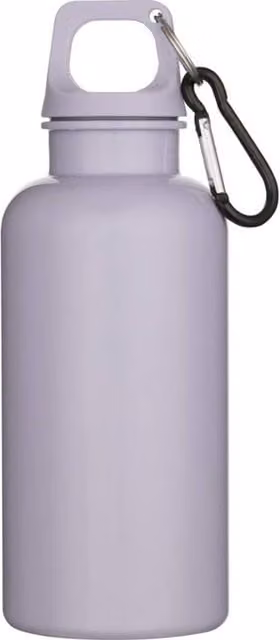 Floso Oregon Solid Plastic Carabiner Clip Water Bottle, 400 ml, Purple