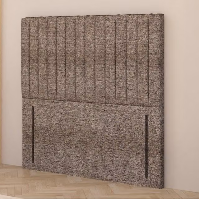 Somnior Beds Ltd Verona Modern Upholstered Floor Standing Headboard in Brown Tweed Fabric