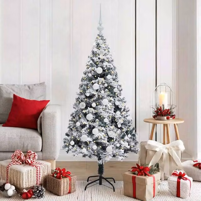 Berkfield Home Artificial Green Christmas Tree with 150 LEDs and Stand, Height: 150 cm – 1