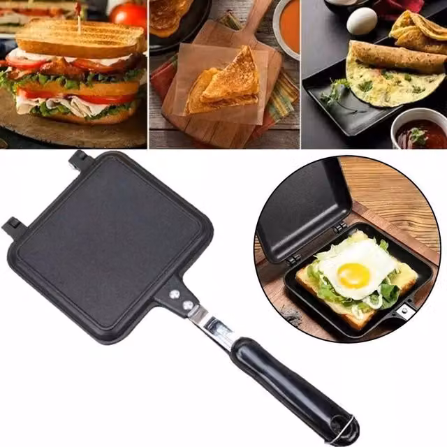 Havendro Non-Stick Sandwich Toastie Maker Toaster in Black