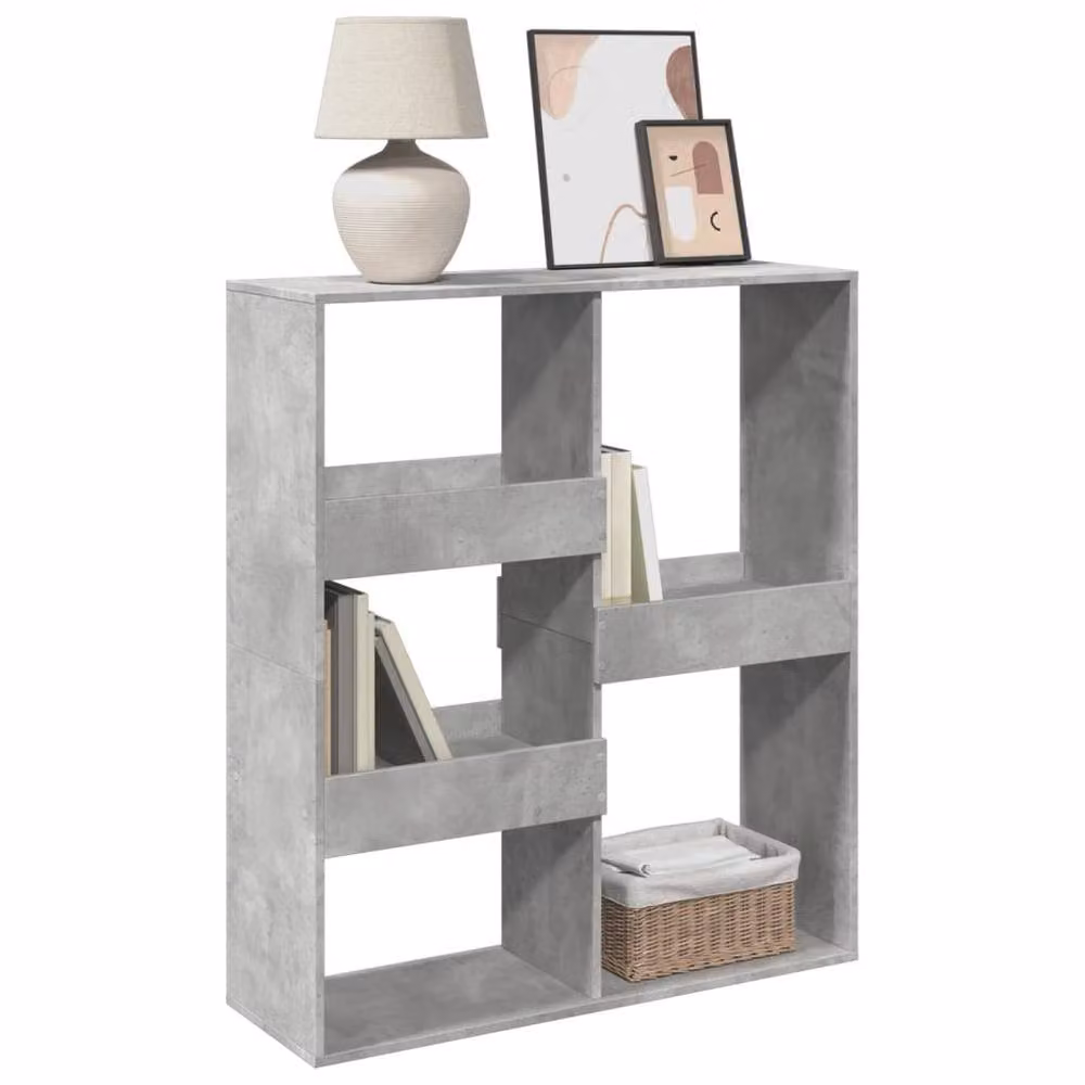 Berkfield Home Room Divider in Concrete Grey, W/D/H: 100 x 33 x 115 cm – 3
