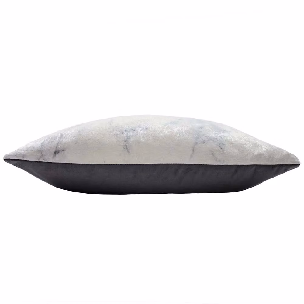 Ashley Wilde Cinnabar Square Cushion in Grey with Removable Viscose, Linen and Polyester Cover – 2