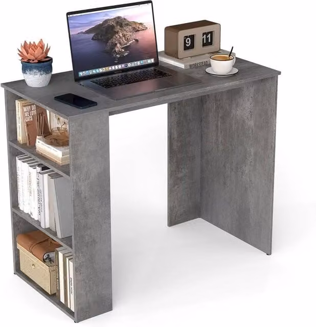 Kelvenix Modern Grey Computer Desk