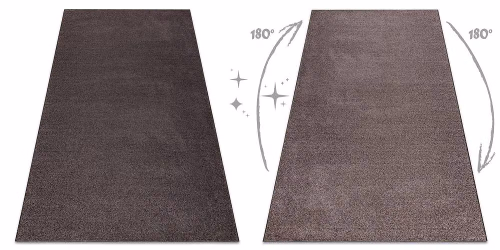 RugsX Indus Wall-To-Wall Rug in Brown, W: 100 cm, L: 500 cm – 2