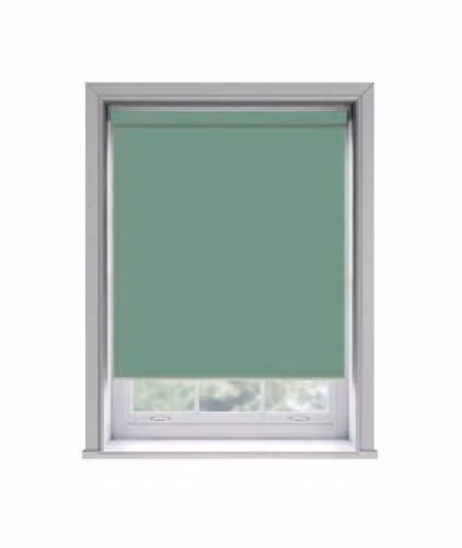 New Edge Blinds Basil Thermal Blackout Roller Blind, Black, W: 175 cm, H: 170 cm