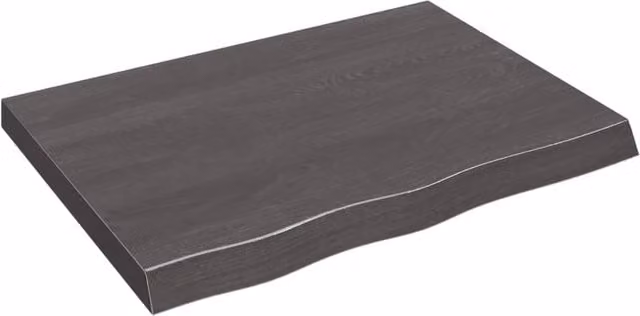 Berkfield Home Wall Mounted Rustic Oak Shelf in Brown and Dark Grey, W: 80 cm, H: 60 cm, D: 60 cm – 1