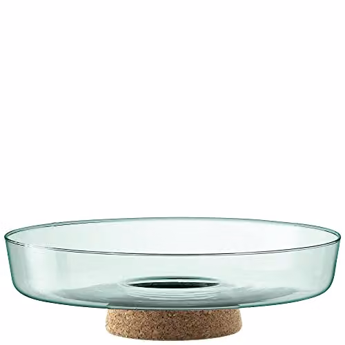 LSA International Canopy Glass Planting Bowl, Transparent, Diameter: 28 cm, Height: 8 cm