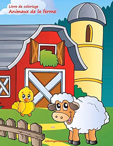 Createspace Farm Animals Colouring Book Volume 1 for Children, Multicolour, W: 27.94 cm, H: 27.94 cm, D: 0.48 cm