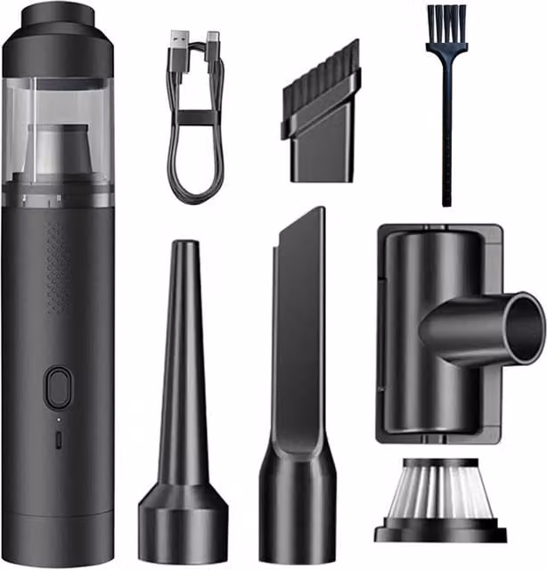 SPETLEK Slim V8 Handheld Cordless Car Vacuum Cleaner with Blow Function, Black