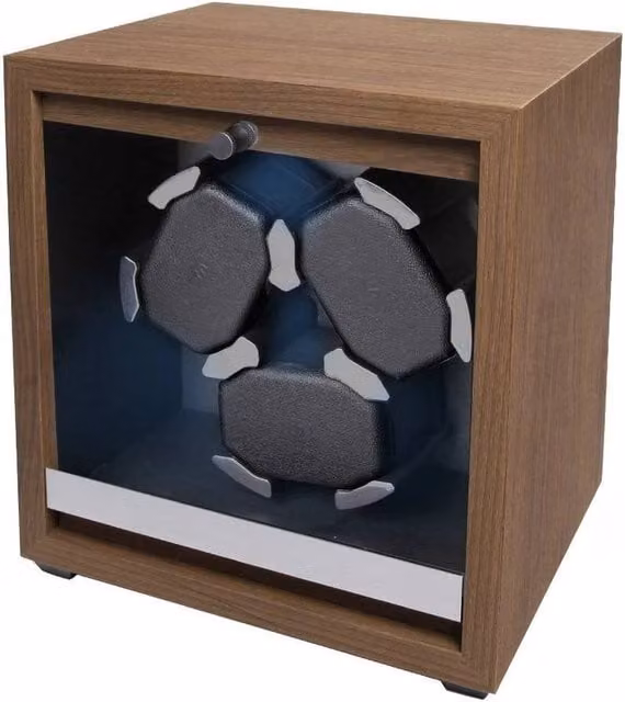 FORGEVIO 3 Slot Automatic Mechanical Watch Winder in Brown – 1