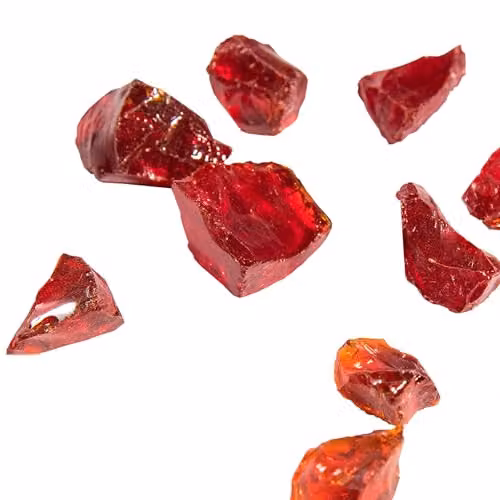 Teamson Home Red Tempered Glass Lava Rocks for Outdoor Gas Fire Pits, 4 kg – 5