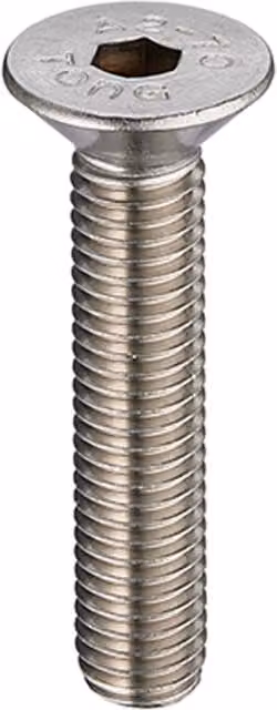 Unifix M8 x 25 Stainless Steel Countersunk Head Socket Screws, Grey, Box of 100