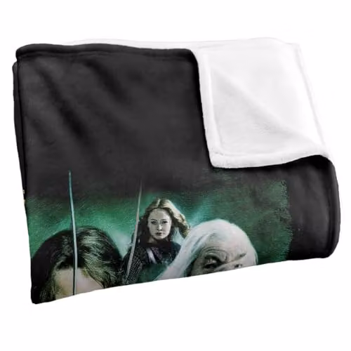 Warner Bros. The Lord Of The Rings Hero Group Silky Touch Super Soft Fleece Throw Blanket, Multicolour, W: 91 cm, D: 147 cm – 2