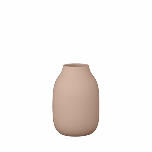 Blomus Ceramic Tabletop Vase in Brown and Beige, H 15.0 cm x W 11.0 cm x D 11.0 cm
