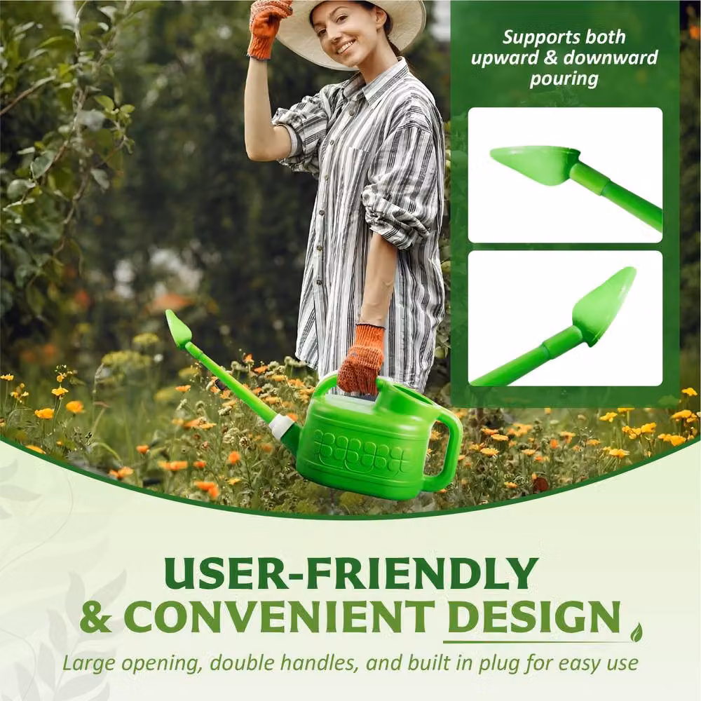 Keplin 8L Plastic Watering Can in Green – 3