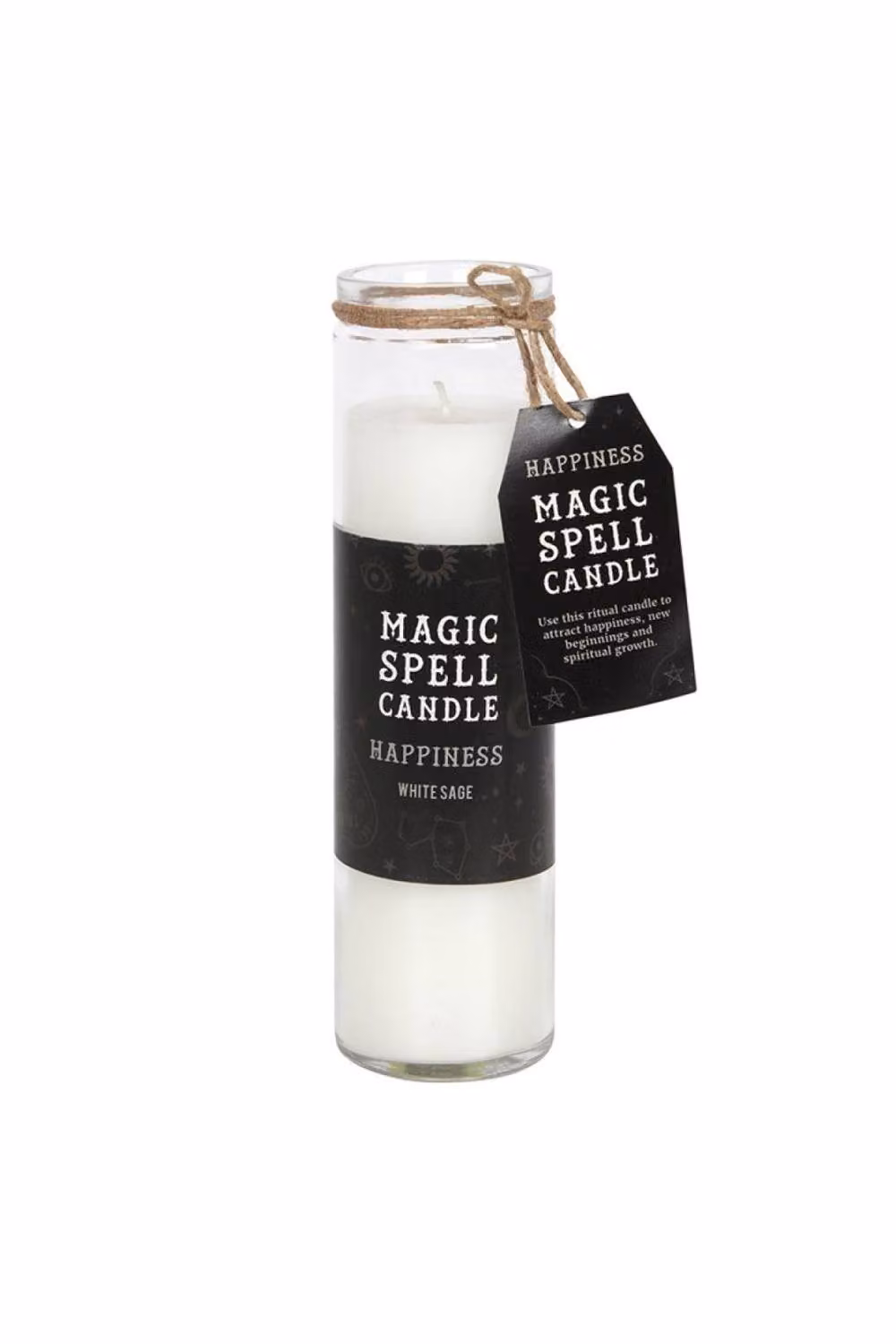 KDMD Happiness White Sage Spell Candle, White 7-Day Uplifting Ritual Pillar Votive Candle – 2