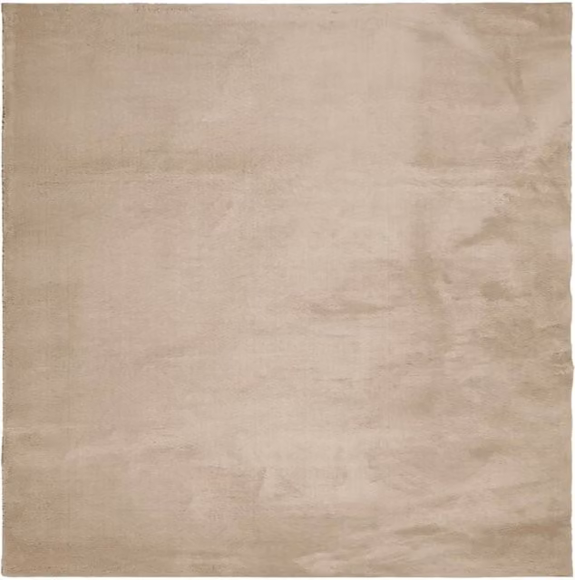 Berkfield Home HUARTE Short Pile Washable Rug in Sand, W/D/H: 240 x 240 x 1 cm