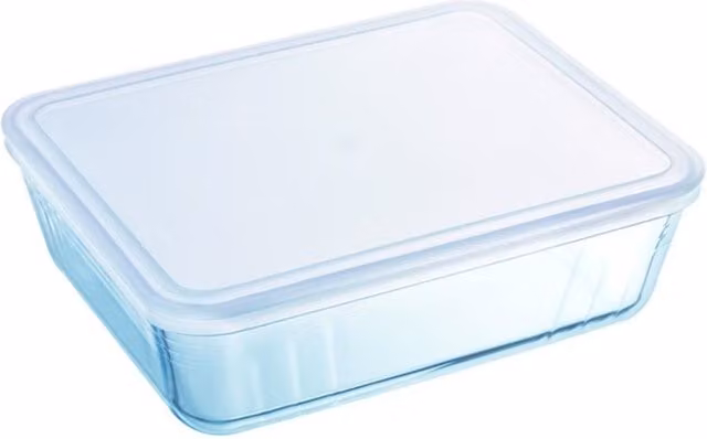 Pyrex Transparent Glass Rectangular Cook and Freeze Dish, 0.8 l