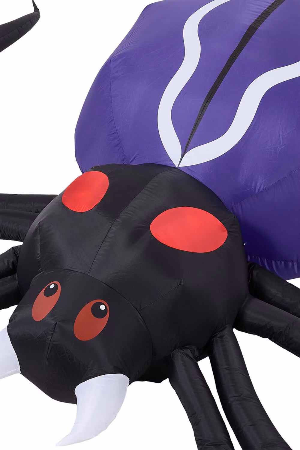Living and Home 11 FT Halloween Inflatable Giant Spider with Built-in LED Lights in Black, Purple and Red – 4