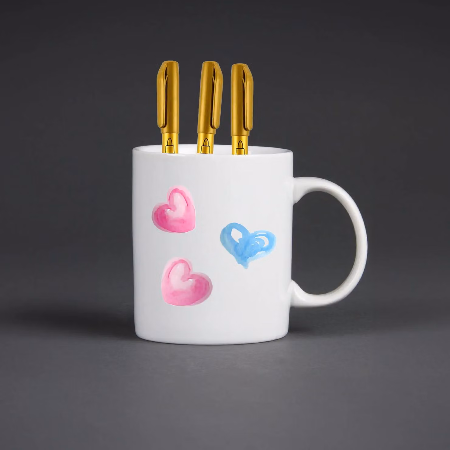 REWIND DIY Colour Your Own Ceramic Mug Kit in White with 3 Special Markers – 2