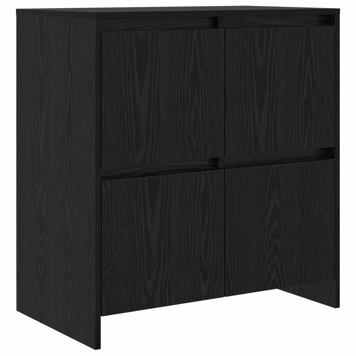 Berkfield Home Black Oak Sideboard 2 Piece Set, W/D/H: 70 x 41 x 75 cm – 3