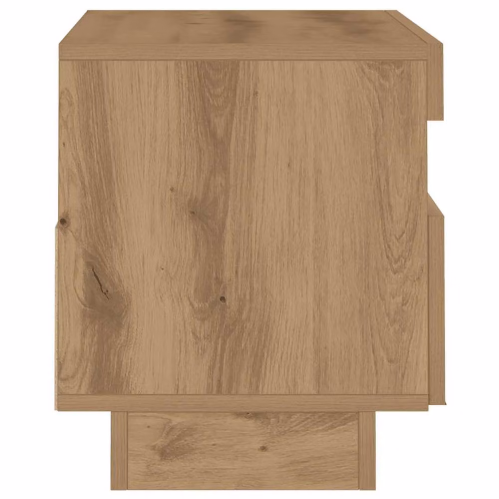 Berkfield Home TV Cabinet with LED Lights in Artisan Oak, W/D/H: 80 x 35 x 40 cm – 3
