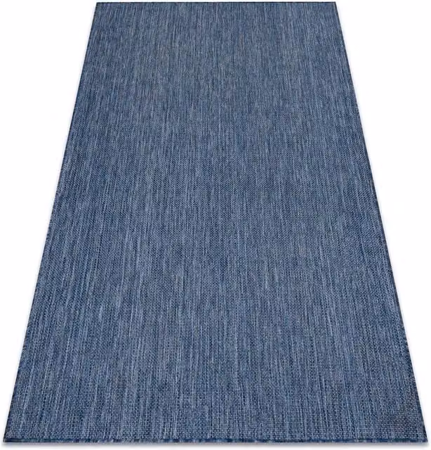 RugsX Sion Blue Modern Flat Weave Polypropylene Rug, W: 200 cm, D: 290 cm