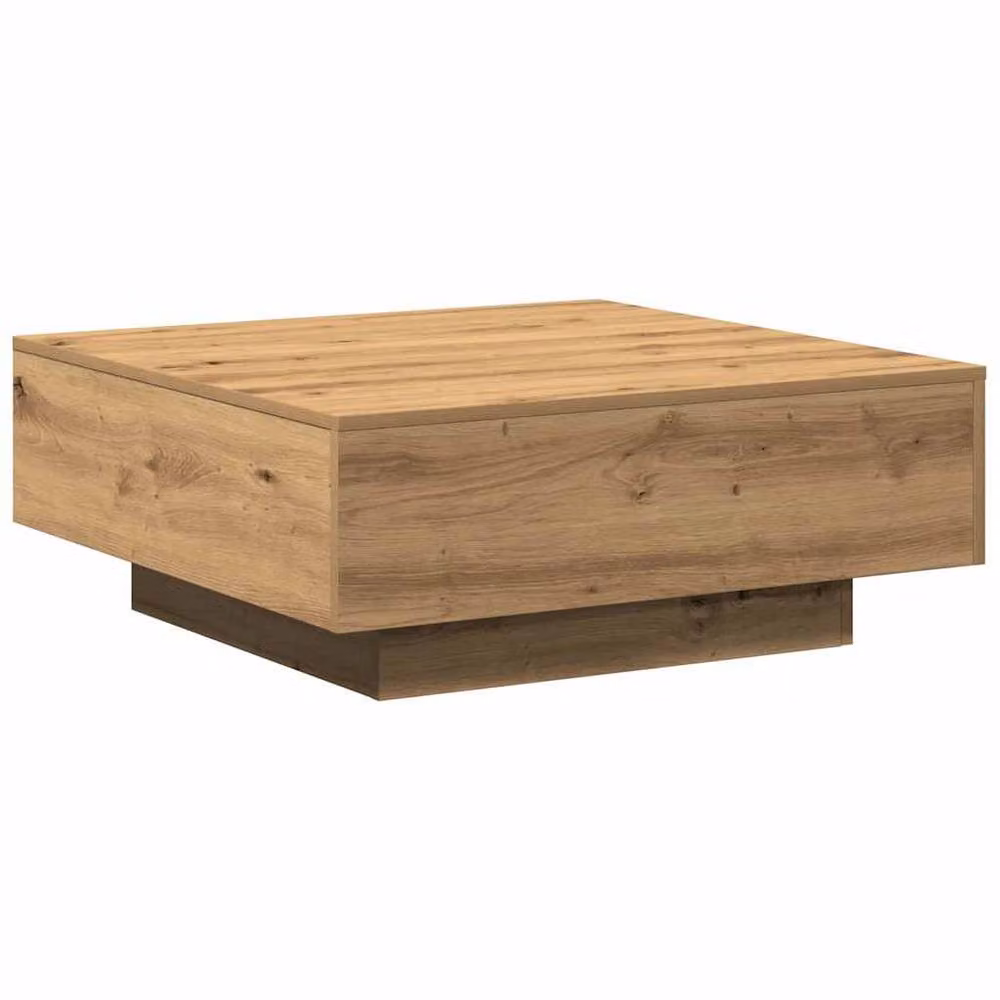 Berkfield Home Soft Artisan Oak Coffee Table in Brown, W/D/H: 80 x 80 x 31 cm – 3