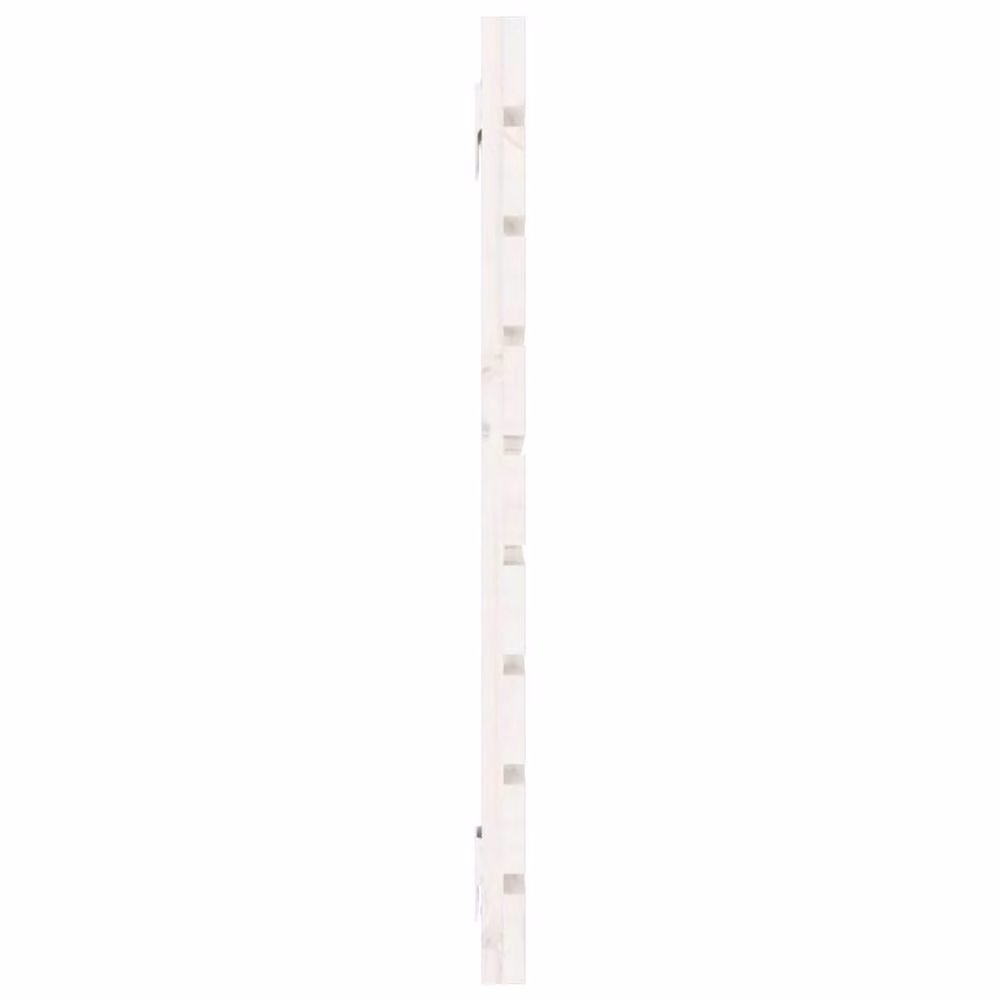 Berkfield Home White Solid Wood Pine Wall Headboard W: 146 cm, D: 3 cm, H: 63 cm – 2
