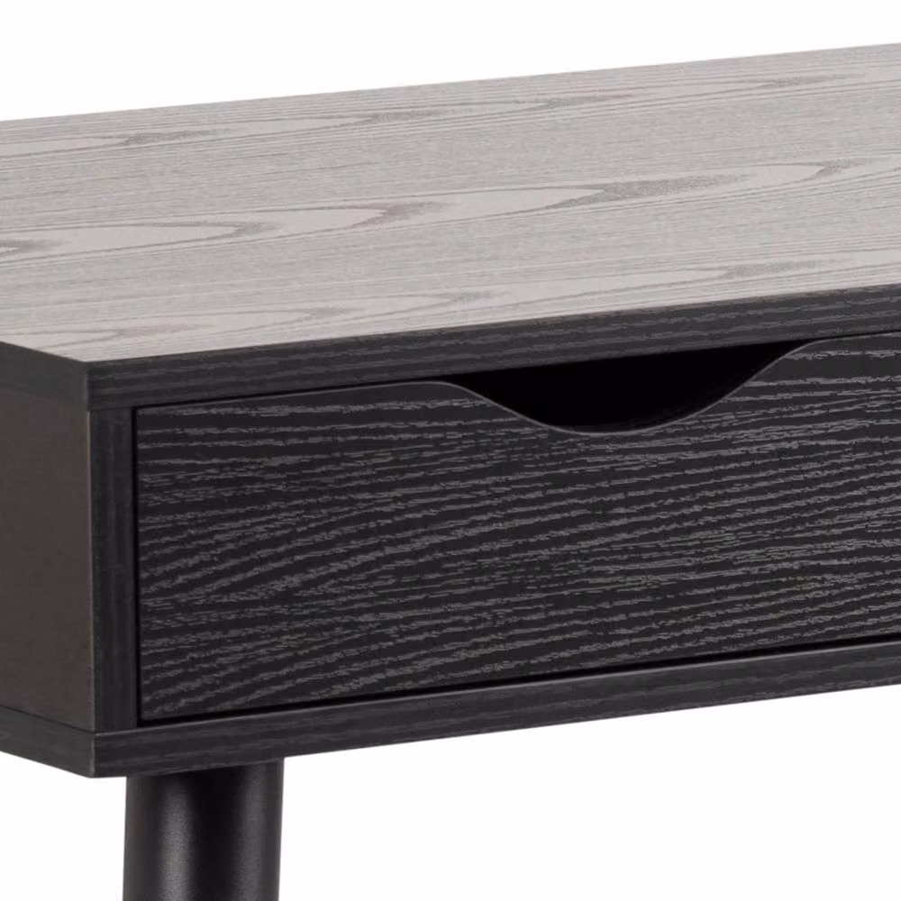 Wyld Haus Dresden Black Modern Writing Desk with Ash Top and Matte Metal Base – 3