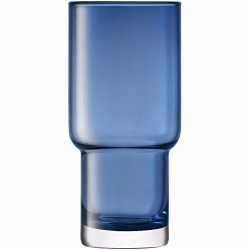 LSA International Utility Highball Tumbler, Blue, Set of 2, 390ml – 2
