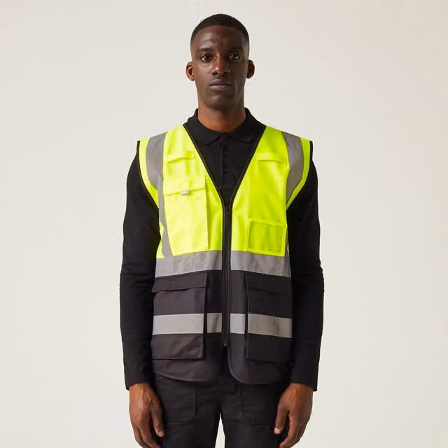 Regatta Men's Hi-Vis Executive Vest in Yellow and Black, Size: S