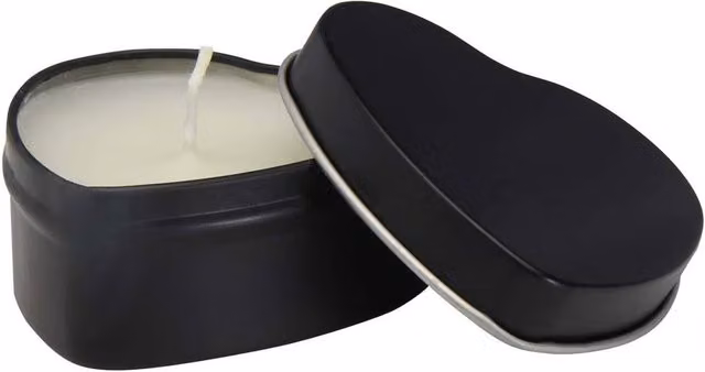 Floso Blissful Vanilla Heart Scented Tealight Candle in Black – 1