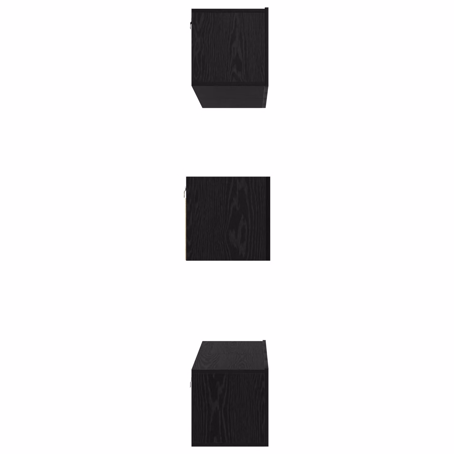 Berkfield Home 6-Piece Modern Wall-Mounted TV Cabinet Set in Black Oak, W/D/H: 60 x 30 x 30 cm – 5