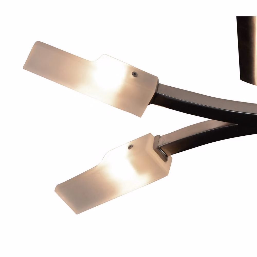 Netlighting Arco 4 Light G9 Ceiling Light in Grey and Satin Nickel – 3