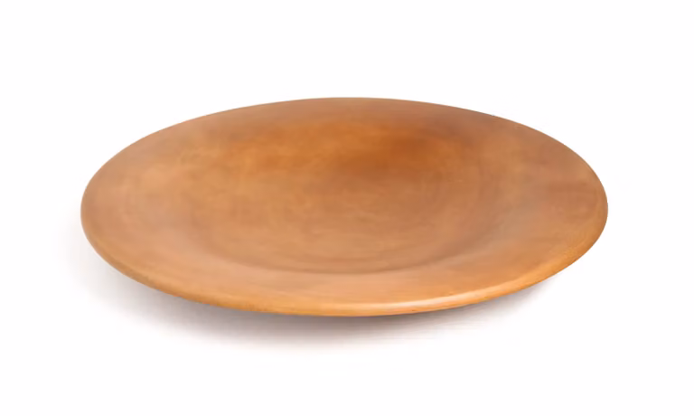 Dome Deco Brown Mango Wood Round Tabletop Bowl