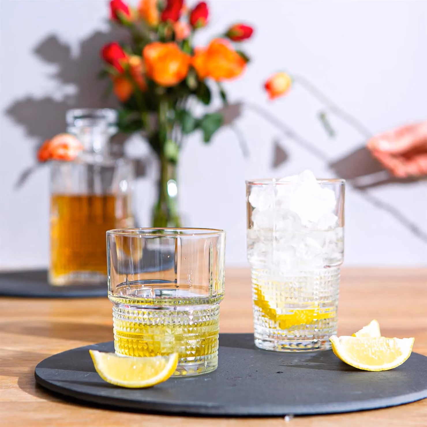 Bormioli Rocco Novecento Double Whisky Tumbler Glasses, Clear, 370ml, Pack of 12 – 3