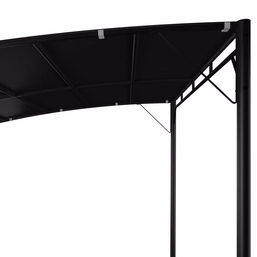 Berkfield Home Garden Freestanding Sunshade Awning in Anthracite Black, W: 300 cm, D: 300 cm, H: 255 cm – 3