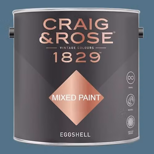 Craig & Rose 1829 Braze Blue Eggshell Paint, 2.5L