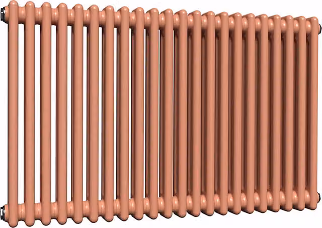 Lux Heat Horizontal Column Radiator in Coral, W/H: 101 x 60 cm