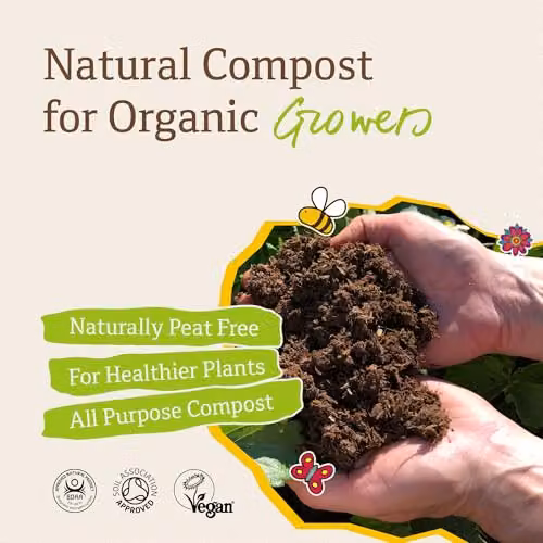 Natural Grower Approved Organic Peat Free Compost, 50L – 2