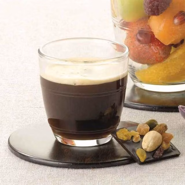 Duralex Gigogne Shot Glass and Espresso Cups, 90ml, Transparent Clear Glass