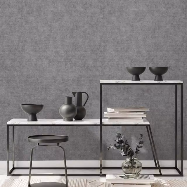 Erismann Dynamic Flow Abstract Glitter Wallpaper in Grey, Pre-pasted Vinyl and Textile Roll