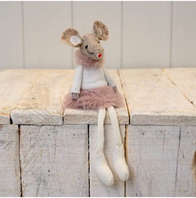 KDMD Pink Fabric Mouse with Skirt