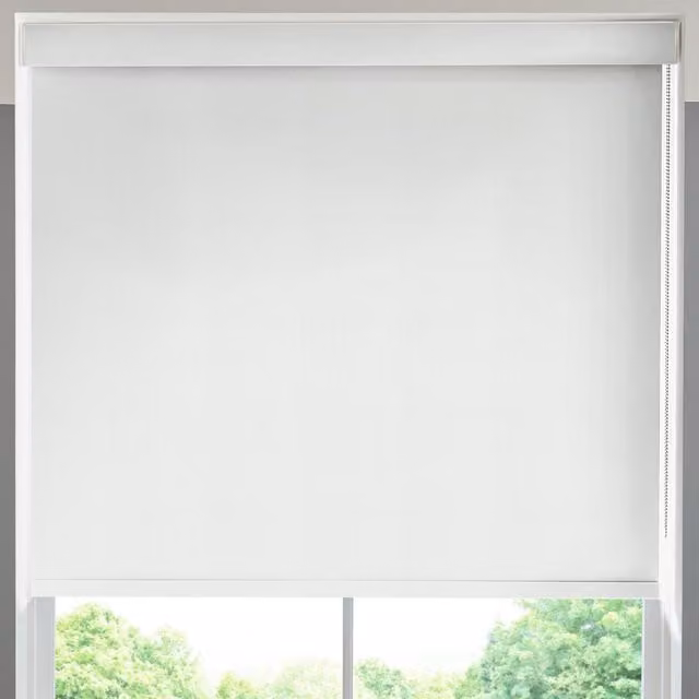 Terrys Optic Made to Measure White Blackout Roller Blind