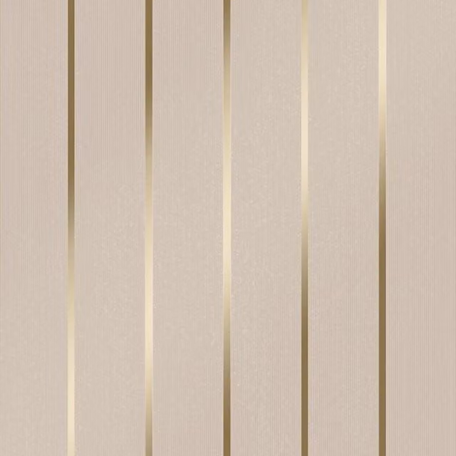 I Love Wallpaper Retro Striped Abstract Wallpaper in Gold, Yellow and Beige