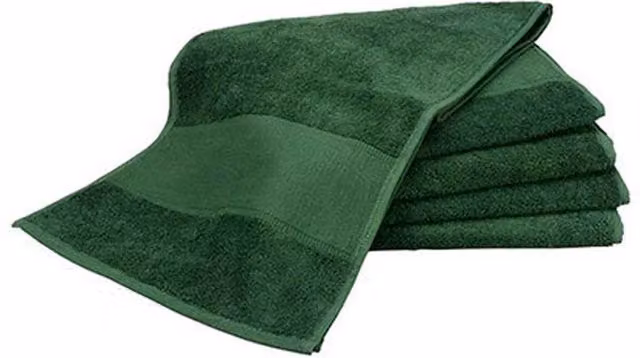 ARTG Print-Me Personalised Sports Towel in Dark Green, Cotton Terry, 45 x 90 cm – 1