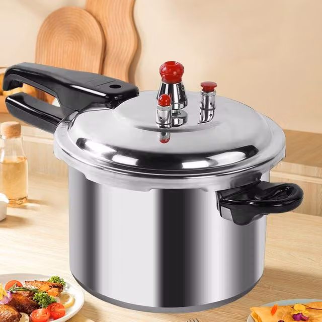 Kelvenix Silver Stainless Steel and Aluminium Pressure Cooker