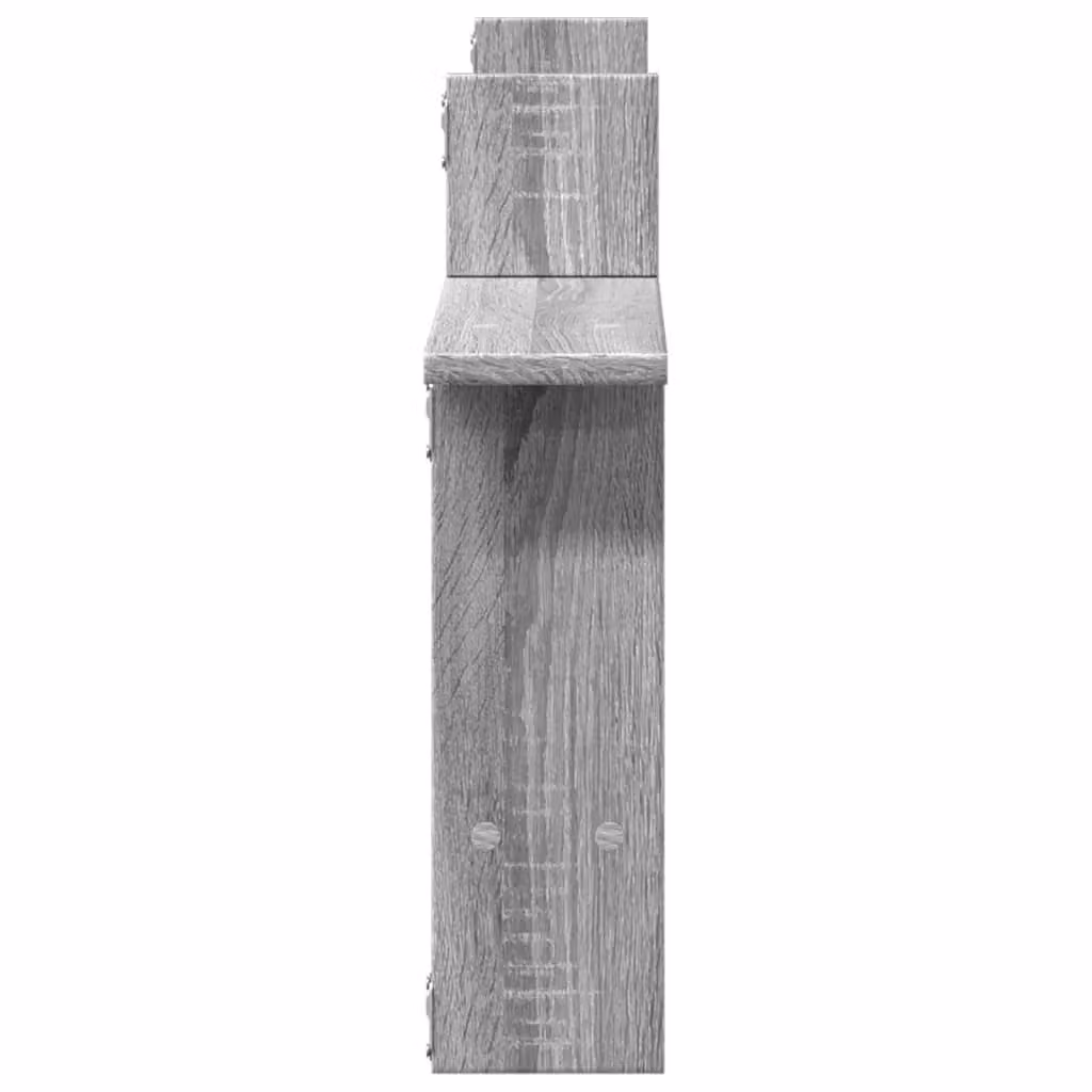 Berkfield Home Wall Mounted Shelves, 2 Piece Set in Grey Sonoma, W/D/H: 50 x 12 x 50 cm – 2